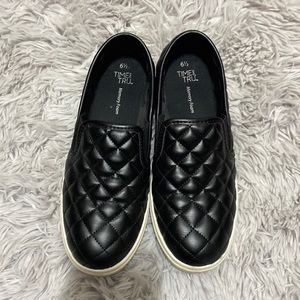 Black designed shoes